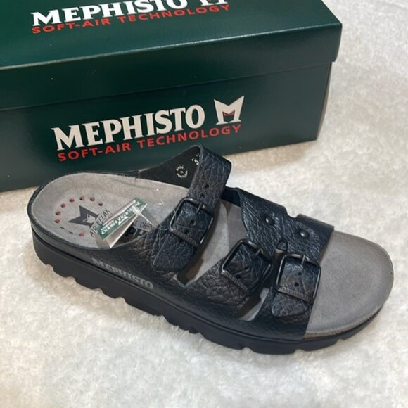 Mephisto Men's Zach Fit Cork Footbed Sandal - Picture 8 of 12